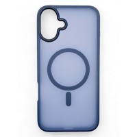 Чохол до мобільного телефона BeCover Metal Buttons Case (MagSafe) для Apple iPhone 16 Plus Blue (712094)