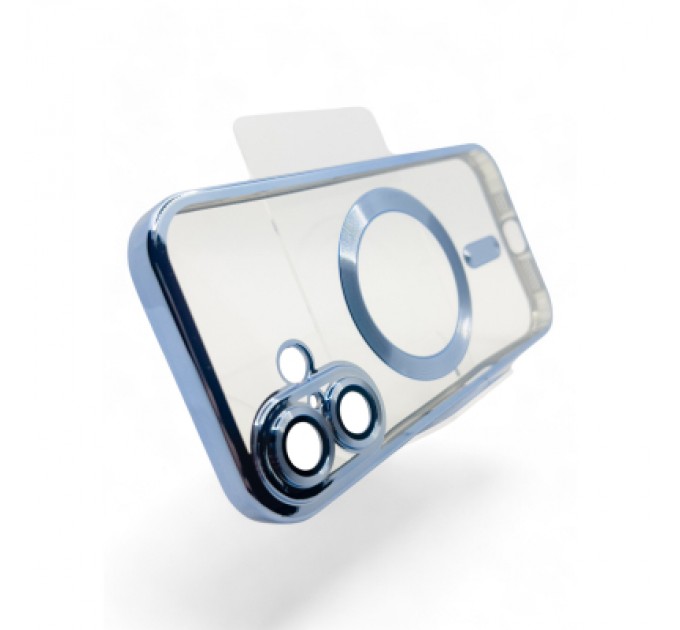 BeCover Чохол до мобільного телефона BeCover TPU Chrome Case (MagSafe) для Apple iPhone 16 Plus Sierra Blue (712077)