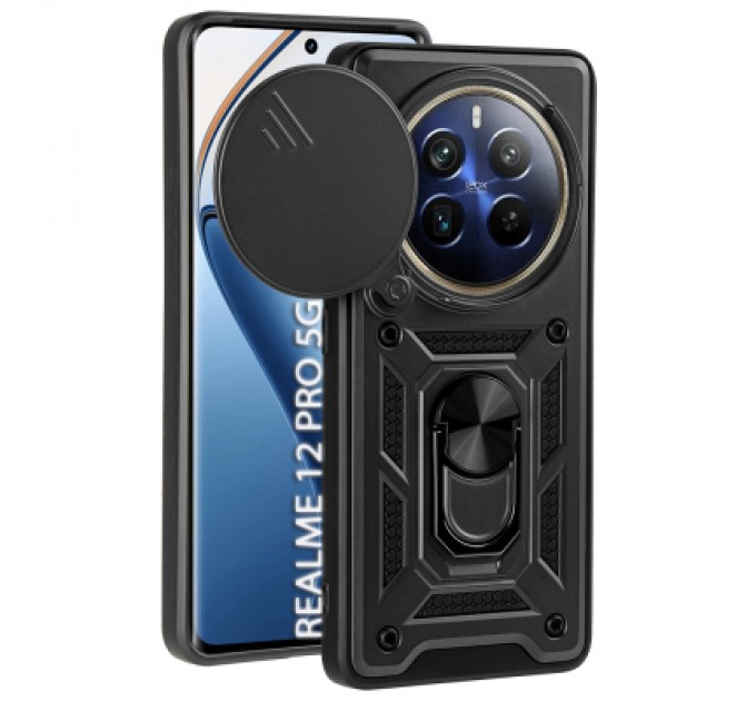 Чохол до мобільного телефона BeCover Military Realme 12 Pro 5G Black (712176)