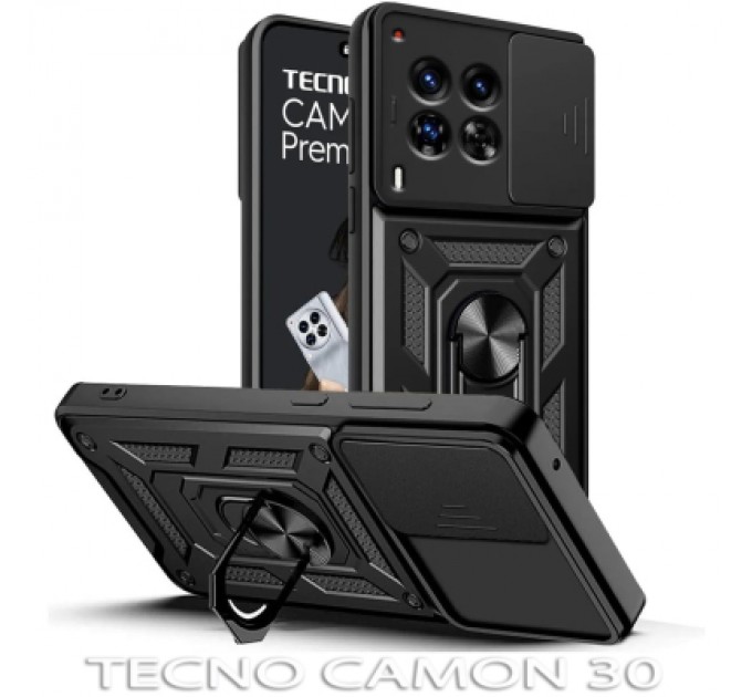 BeCover Чохол до мобільного телефона BeCover Military Tecno Camon 30 (CL6) Black (712170)