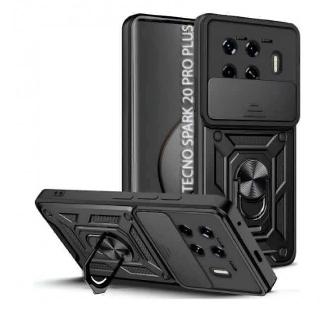 BeCover Чохол до мобільного телефона BeCover Military Tecno Spark 20 Pro Plus (KJ7) Black (712169)