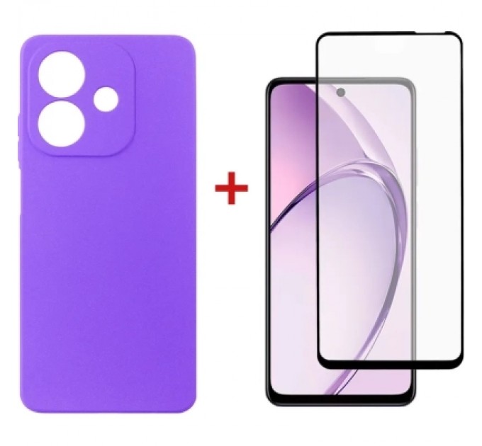 Dengos Чохол до мобільного телефона Dengos Oppo A3 Carbon + glass (Purple) (DG-KM-113)