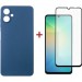 Dengos Чохол до мобільного телефона Dengos Samsung Galaxy A06 Carbon + glass (Blue) (DG-KM-114)