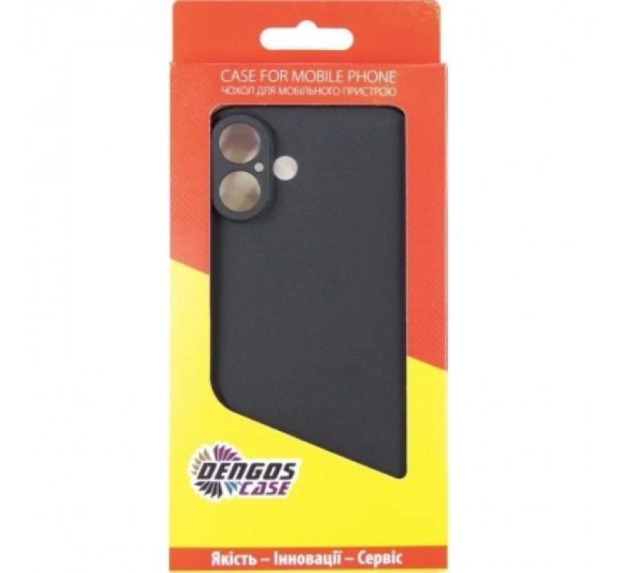 Dengos Чохол до мобільного телефона Dengos Carbon iPhone 16 Plus (black) (DG-TPU-CRBN-210)