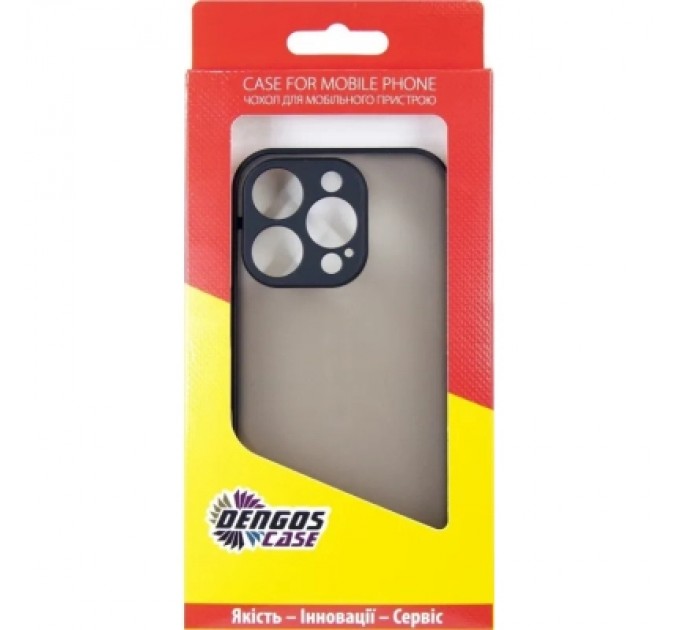 Dengos Чохол до мобільного телефона Dengos Matte iPhone 16 Pro (black) (DG-TPU-MATT-150)