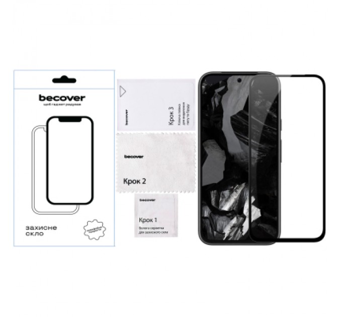 BeCover Скло захисне BeCover Google Pixel 8a Black (711663)