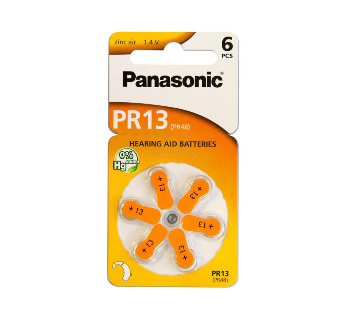 Panasonic Батарейка Panasonic PR48 / PR13 (1.4V) * 6 (PR-13/6LB)