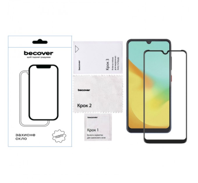BeCover Скло захисне BeCover ZTE Blade A35/A55 Black (712313)
