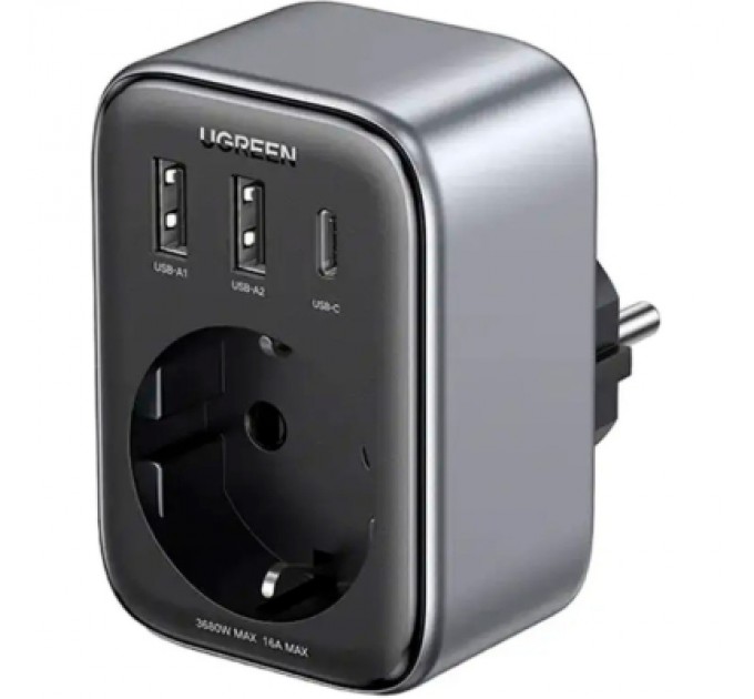 Ugreen Зарядний пристрій Ugreen 3xUSB 30W Outlet Extender (2хUSB-A+USB-C) CD314 (90613)