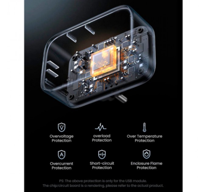 Ugreen Зарядний пристрій Ugreen 3xUSB 30W Outlet Extender (2хUSB-A+USB-C) CD314 (90613)