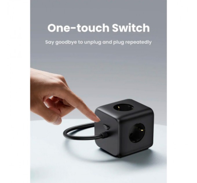 Зарядний пристрій Ugreen 4xUSB 65W DigiNest Cube (2хUSB-C+2xUSB-A) CD268 (60113)