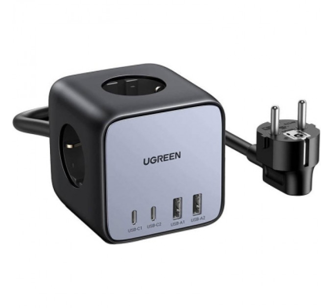 Зарядний пристрій Ugreen 4xUSB 65W DigiNest Cube (2хUSB-C+2xUSB-A) CD268 (60113)