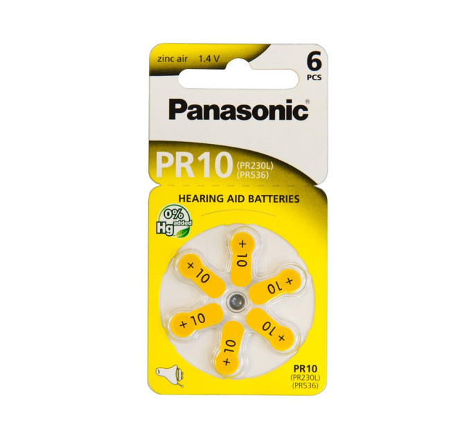 Panasonic Батарейка Panasonic PR10 / PR230 (1.4V) * 6 (PR-230/6LB)