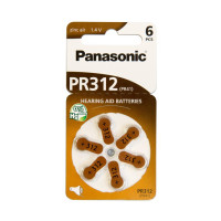 Батарейка Panasonic PR41 / PR312 (1.4V) * 6 (PR-312/6LB)