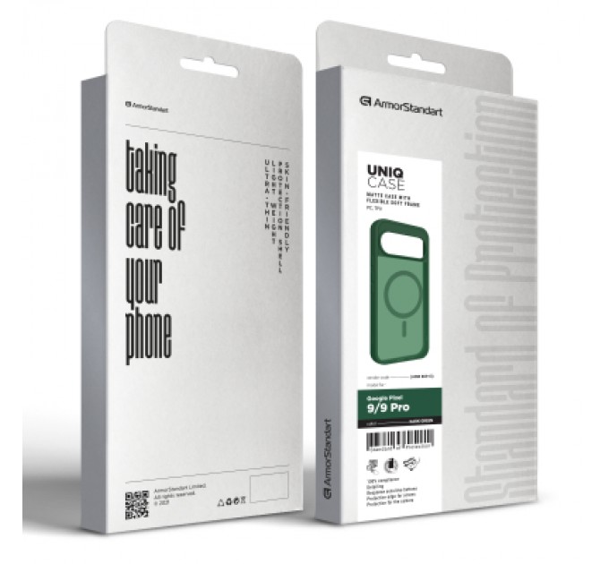 Armorstandart Чохол до мобільного телефона Armorstandart Uniq MagSafe Google Pixel 9 / 9 Pro Dark Green (ARM80913)