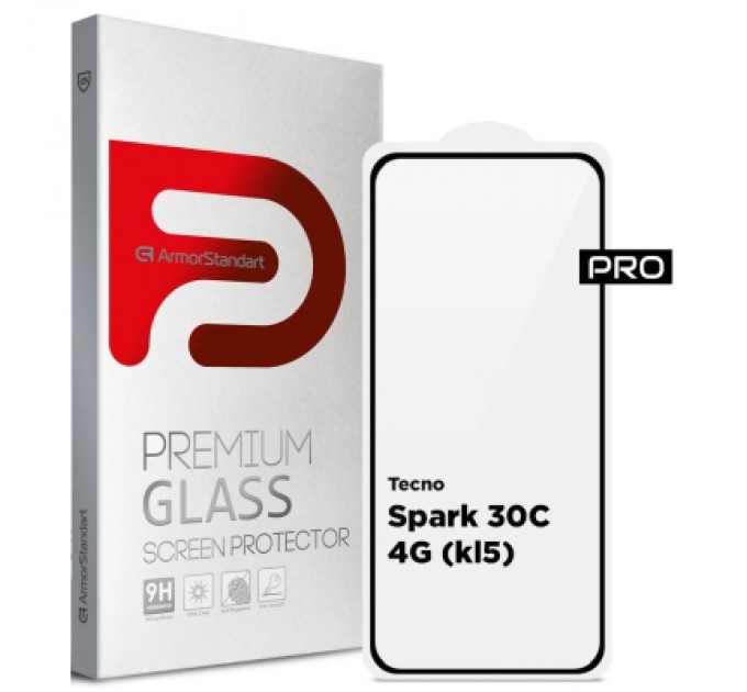 Armorstandart Скло захисне Armorstandart Pro Tecno Spark 30C 4G (kl5) Black (ARM81169)