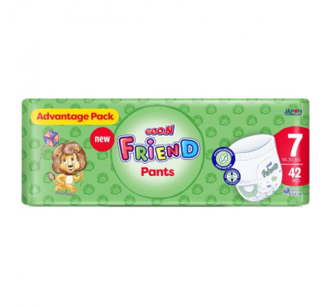 GOO.N Підгузки GOO.N Friend Трусики 18-30 кг Розмір 7 42 шт (F1010117-007)