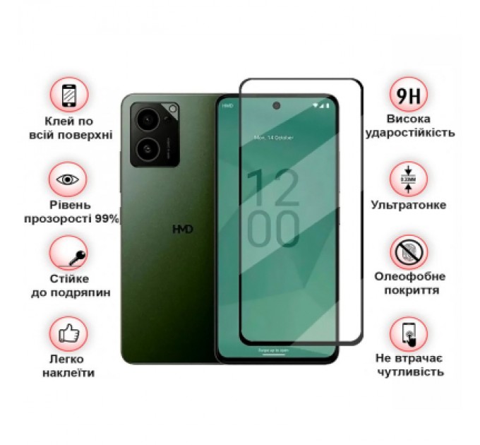 Скло захисне BeCover HMD Pulse Pro Black (712487)