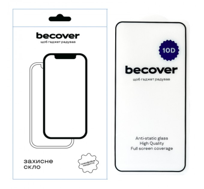 BeCover Скло захисне BeCover Samsung Galaxy S24 FE SM-S721 10D Black (712486)
