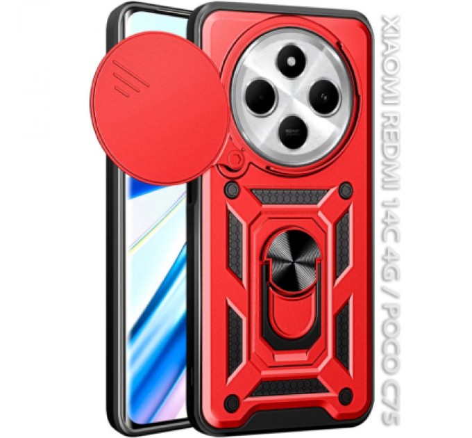 BeCover Чохол до мобільного телефона BeCover Military BeCover Xiaomi Redmi 14C 4G / Poco C75 Red (712492)