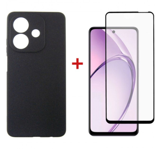 Чохол до мобільного телефона Dengos Oppo A3X Carbon + glass (Black) (DG-KM-123)