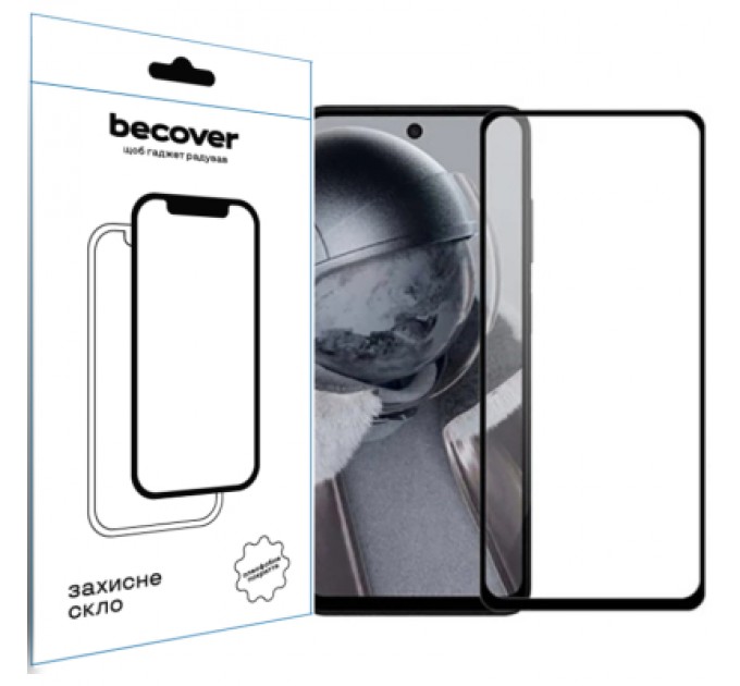 BeCover Скло захисне BeCover Poco F6 Pro Black (712585)