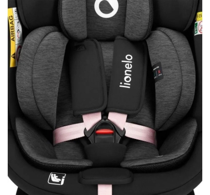 Lionelo Автокрісло Lionelo Navy I-Size Black Pink (LO-NAVY I-SIZE BLACK PINK)