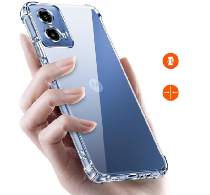Чохол до мобільного телефона BeCover Anti-Shock Motorola Moto G35 Clear (712779)