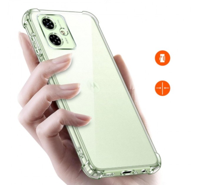 Чохол до мобільного телефона BeCover Anti-Shock Motorola Moto G55 Clear (712780)