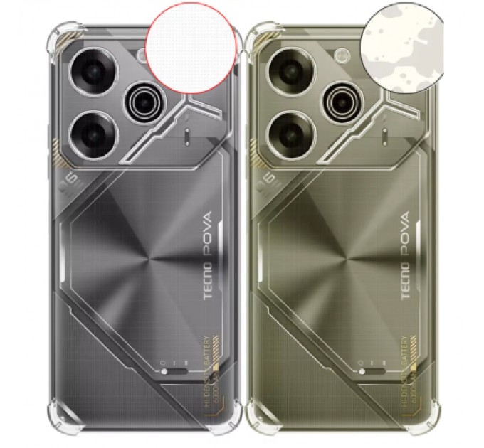 BeCover Чохол до мобільного телефона BeCover Anti-Shock Tecno POVA 6 (LI7) Clear (712784)
