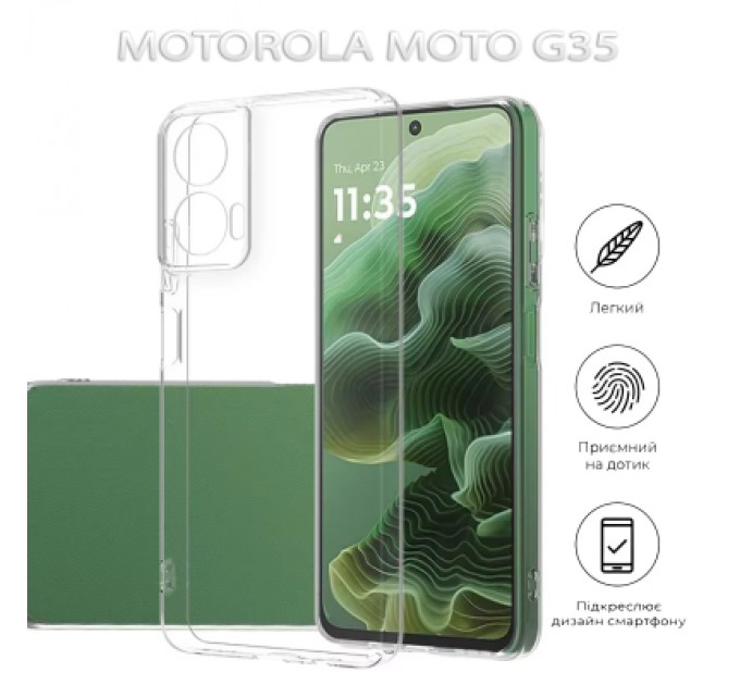 BeCover Чохол до мобільного телефона BeCover Motorola Moto G35 Transparancy (712747)