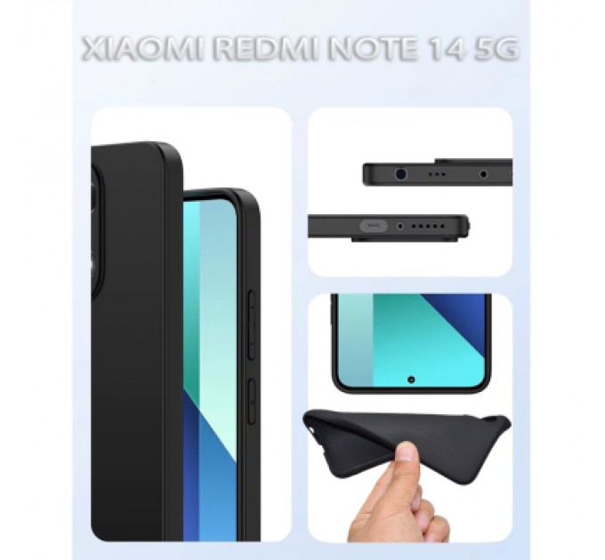 BeCover Чохол до мобільного телефона BeCover Xiaomi Redmi Note 14 5G Black (712757)