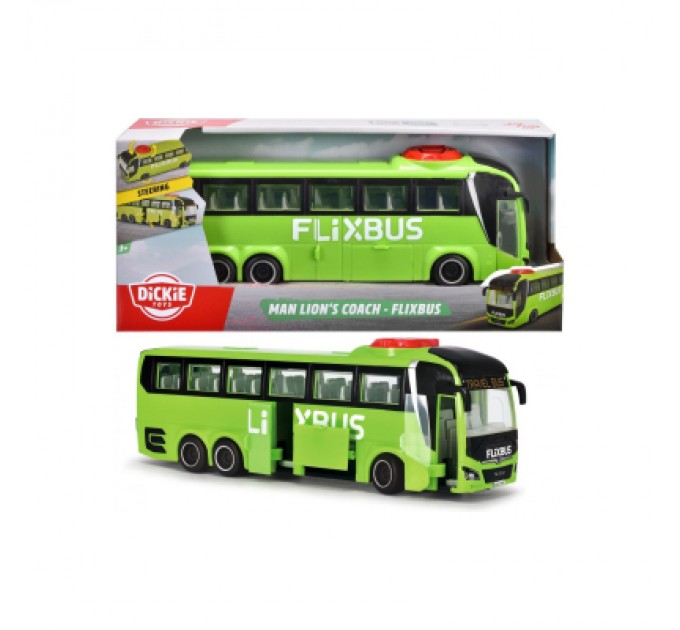 Dickie Toys Спецтехніка Dickie Toys Туристичний автобус Фліксбас 26,5 см (3744015)