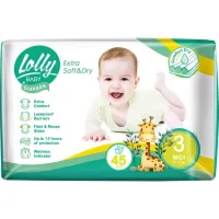Підгузки Lolly Soft Midi 3 4-9 кг 45 шт (4820174981259)