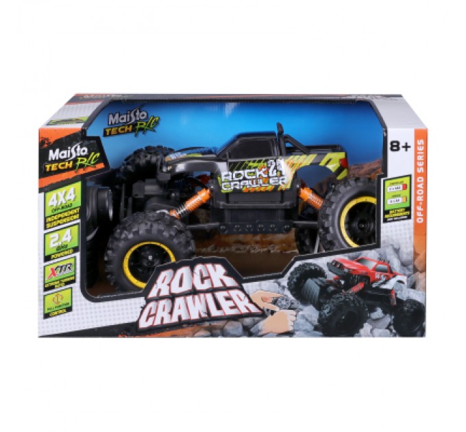 Maisto Радіокерована іграшка Maisto Rock Crawler 2.4 ГГц (аккум. 6.4v + 3хААА), чорний (82746 black)