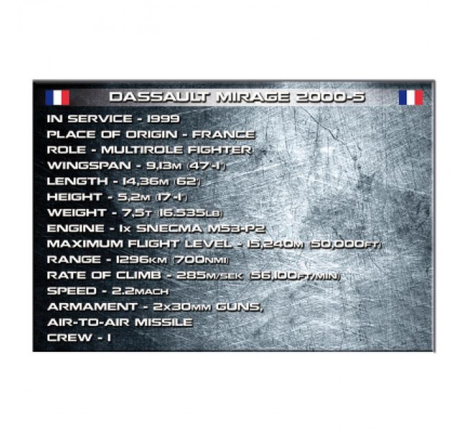 Cobi Конструктор Cobi Літак Mirage 2000-5, 400 деталей (COBI-5801)