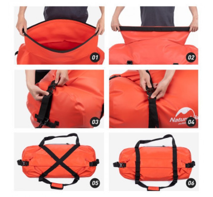 Naturehike Дорожня сумка Naturehike баул водонепроникний NH20FSB03 120 л червона (6927595744345)