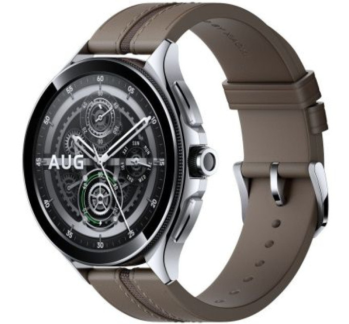 Xiaomi Смарт-годинник Xiaomi Watch 2 Pro Bluetooth Silver Case with Brown Leather Strap (1006733)
