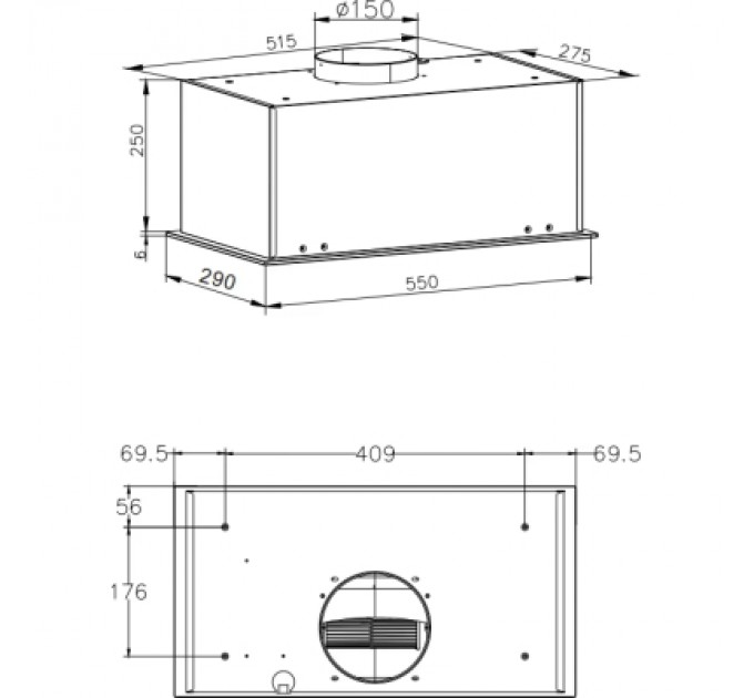 Витяжка кухонна Hansa OMP6553BGH