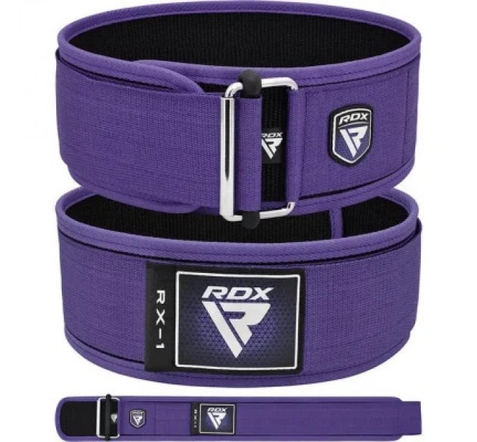 RDX Атлетичний пояс RDX RX1 Weight Lifting Belt Purple S (WBS-RX1PR-S)