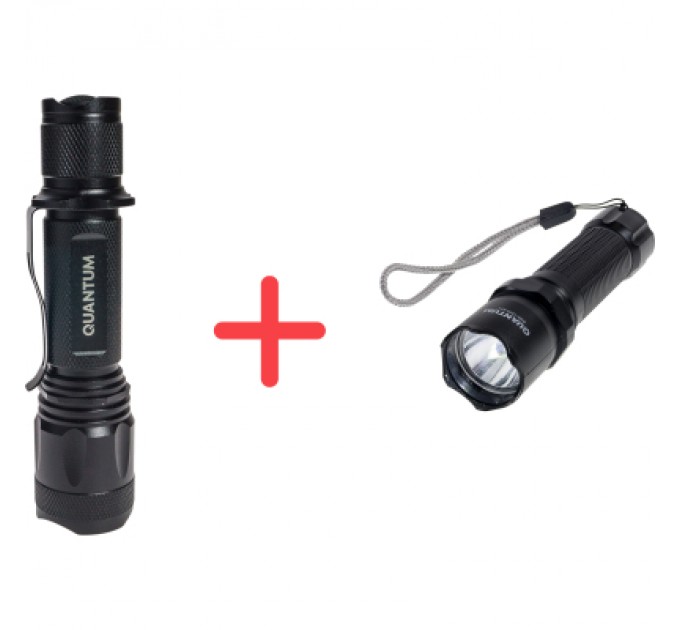 Ліхтар Quantum Techno 10W LED + ПОДАРУНОК QM-FL1043 (QM-FL1010-CB-PR1)