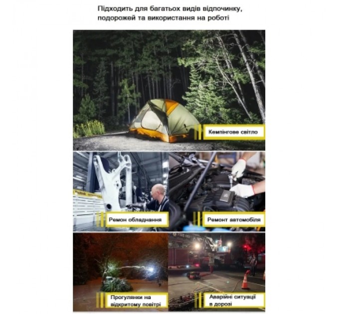 Ліхтар Quantum worklight Worker 15W COB+LED з функ Power Bank (QM-FL2030)