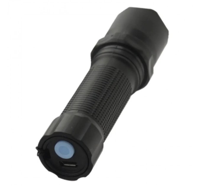 Ліхтар Quantum Minik black 3W LED з USB (QM-FL1043)