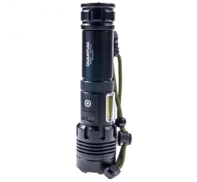 Ліхтар Quantum Perfect 5WLED zoom+3WCOB з функ Power Bank Li-ion26650/4500mAh (QM-FL1035-СB)