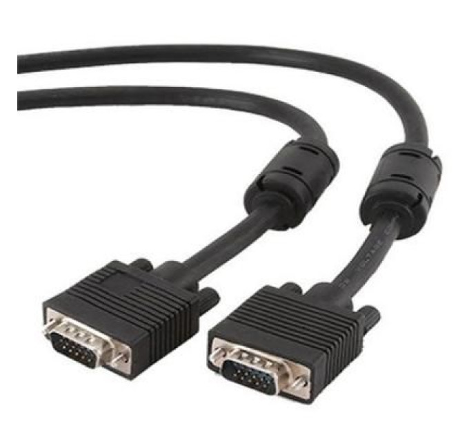 REAL-EL Кабель мультимедійний VGA 1.8m HD15M Pro black REAL-EL (EL123500043)