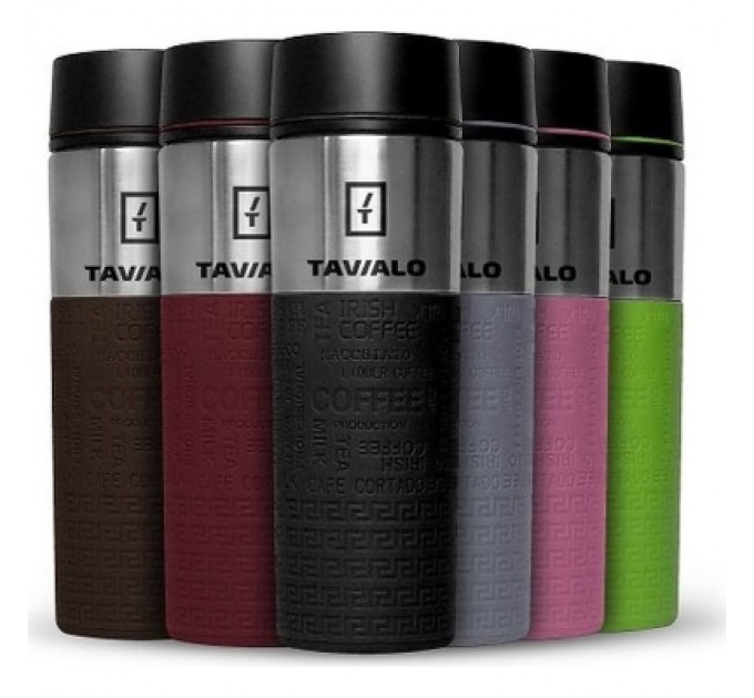 Tavialo Термокружка Tavialo + 2 ущільнювальних кільця 420 мл Бордовий (190420103)