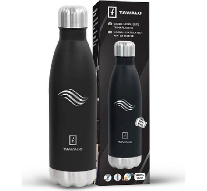 Tavialo Термокружка Tavialo 500 мл матовий чорний колір (191500101)