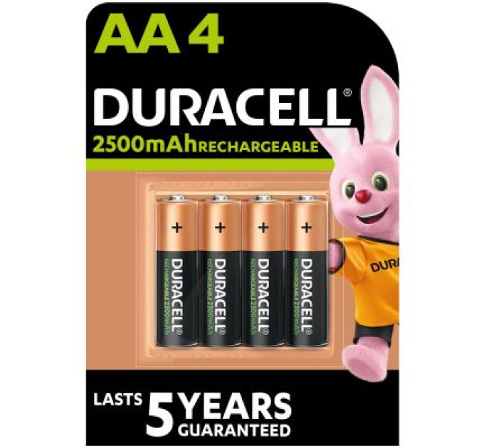 Duracell Акумулятор Duracell AA HR6 2500mAh * 4 (5000394057203 / 5007308)
