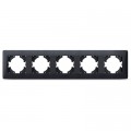 Videx Рамка Videx BINERA чорний графіт 5 постів (VF-BNFR5H-BG)