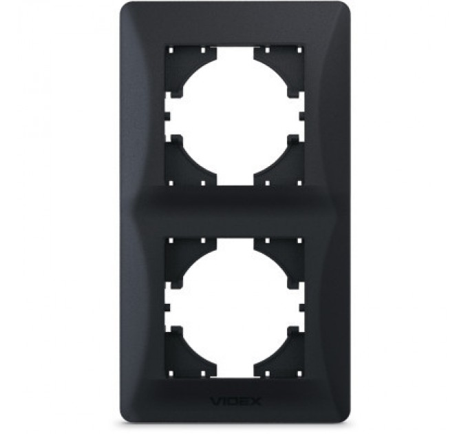 Videx Рамка Videx BINERA чорний графіт 2 пости (VF-BNFR2V-BG)